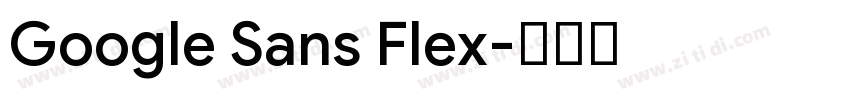 Google Sans Flex字体转换